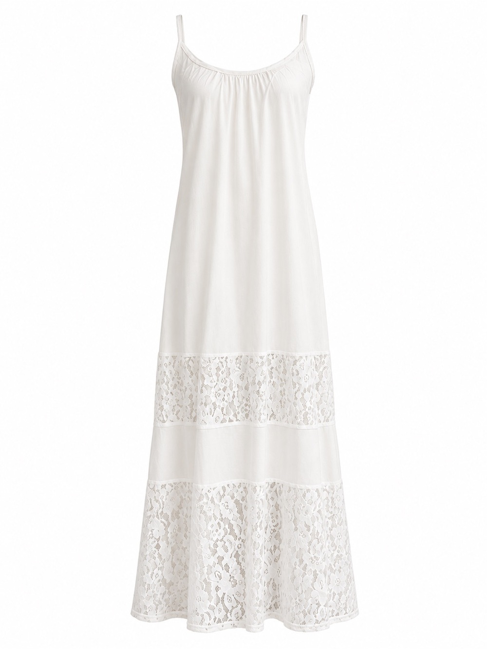 ANSELF • White Lace Maxi Dress Boho Beach Wedding Bridal Coverup - Picture 1 of 12